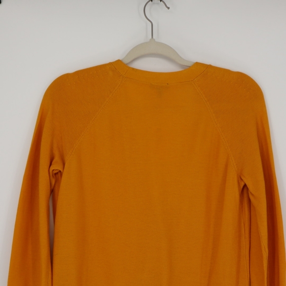 Talbots Women's Yellow Button Front V Neck Cardigan Sweater Size Small Petite - Picture 10 of 14
